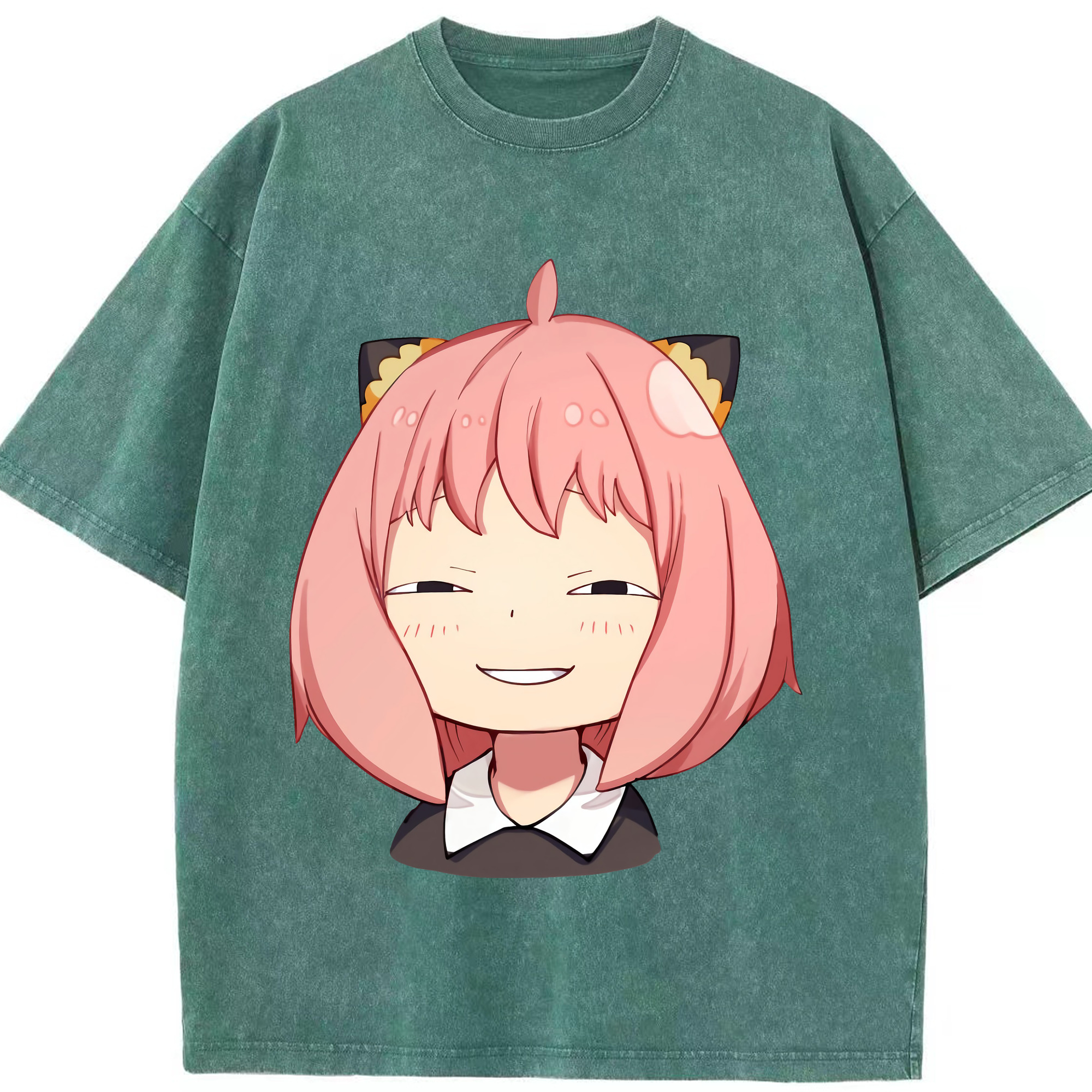 （画像用） SPY×FAMILY间谍家家酒 綿100% ヴィンテージ風 半袖Tシャツ（フロントプリント）